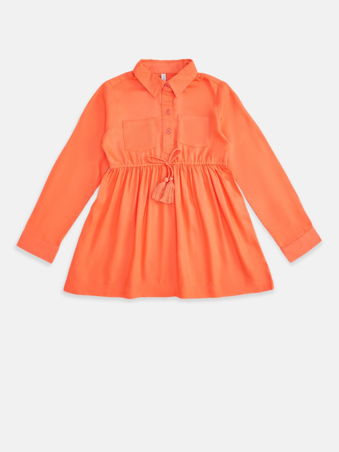 Pantaloons Junior Coral Shirt Style Top