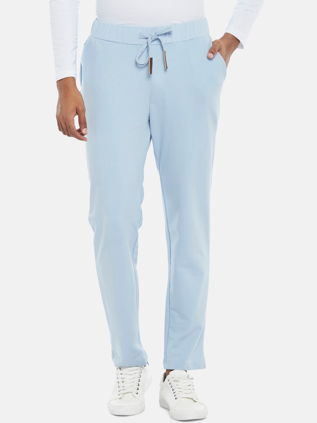 

Urban Ranger by pantaloons Men Blue Slim Fit Trousers