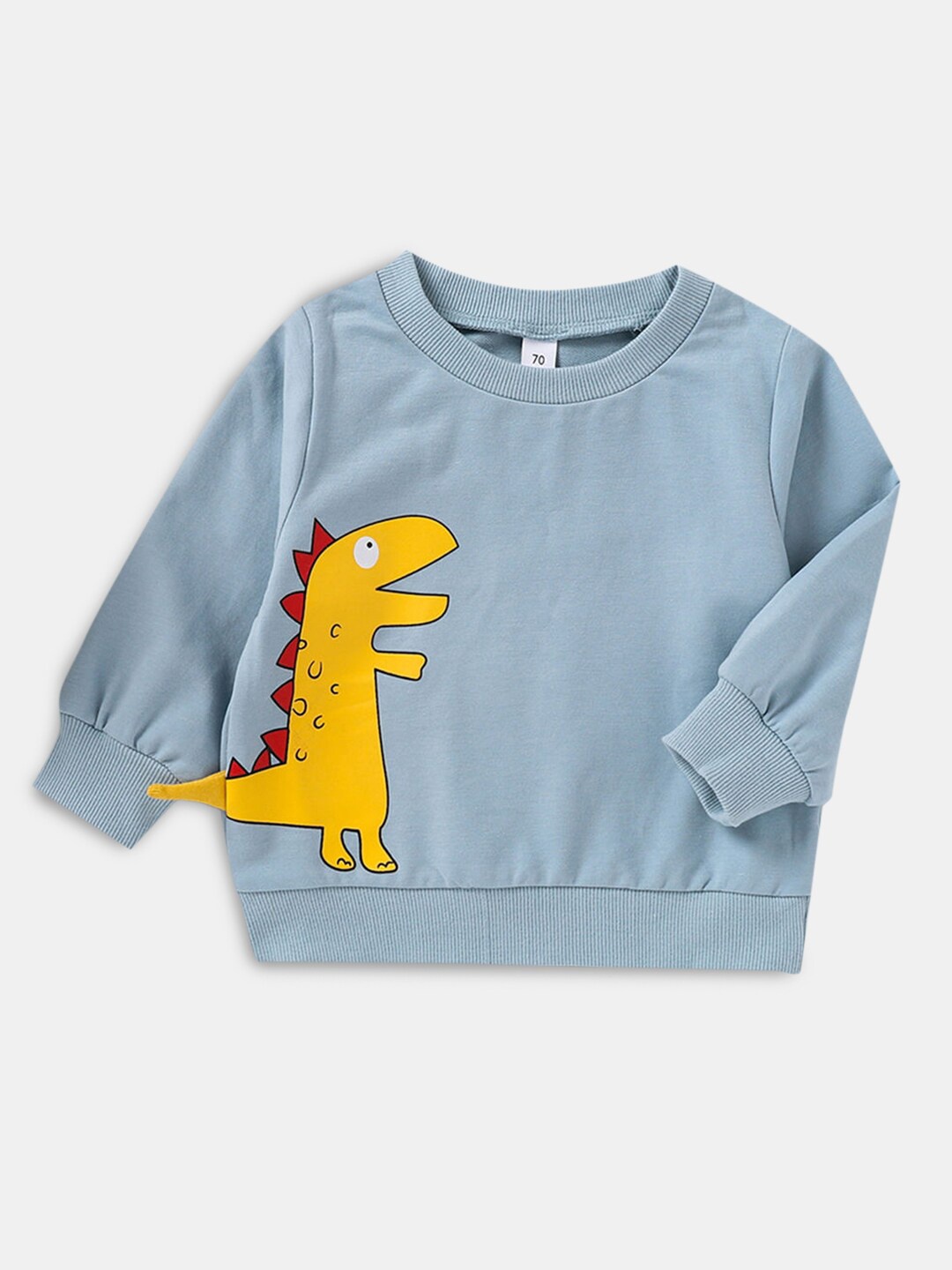 

Hopscotch Boys Blue Graphic Printed Sweatshirt