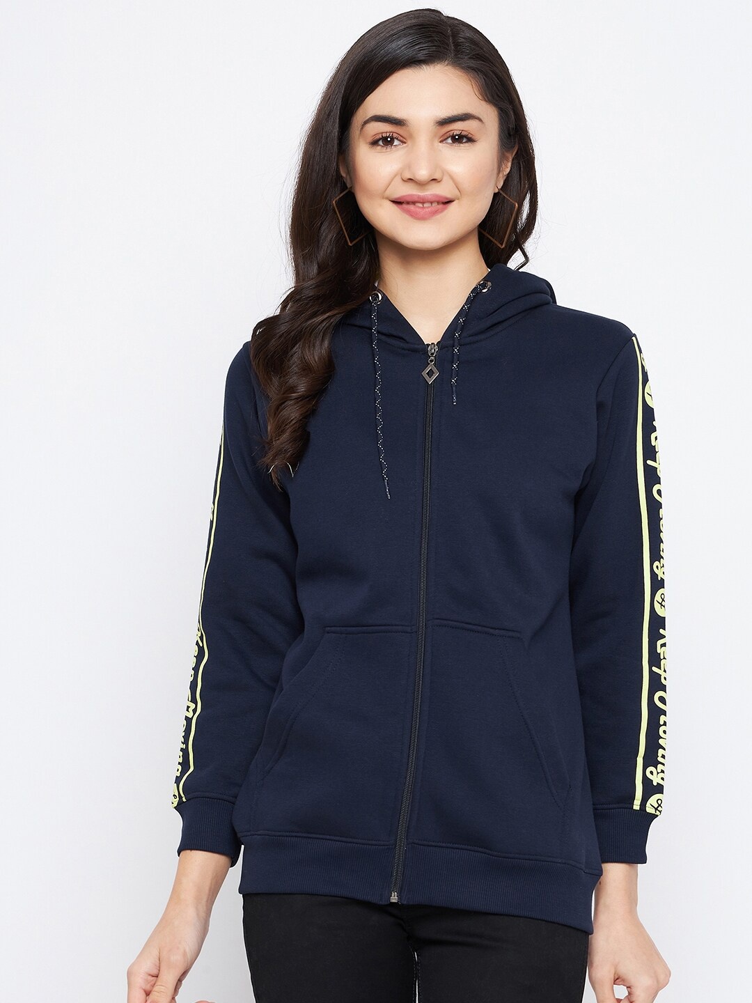 

NEVA Women Blue Hooded Sweatshirt