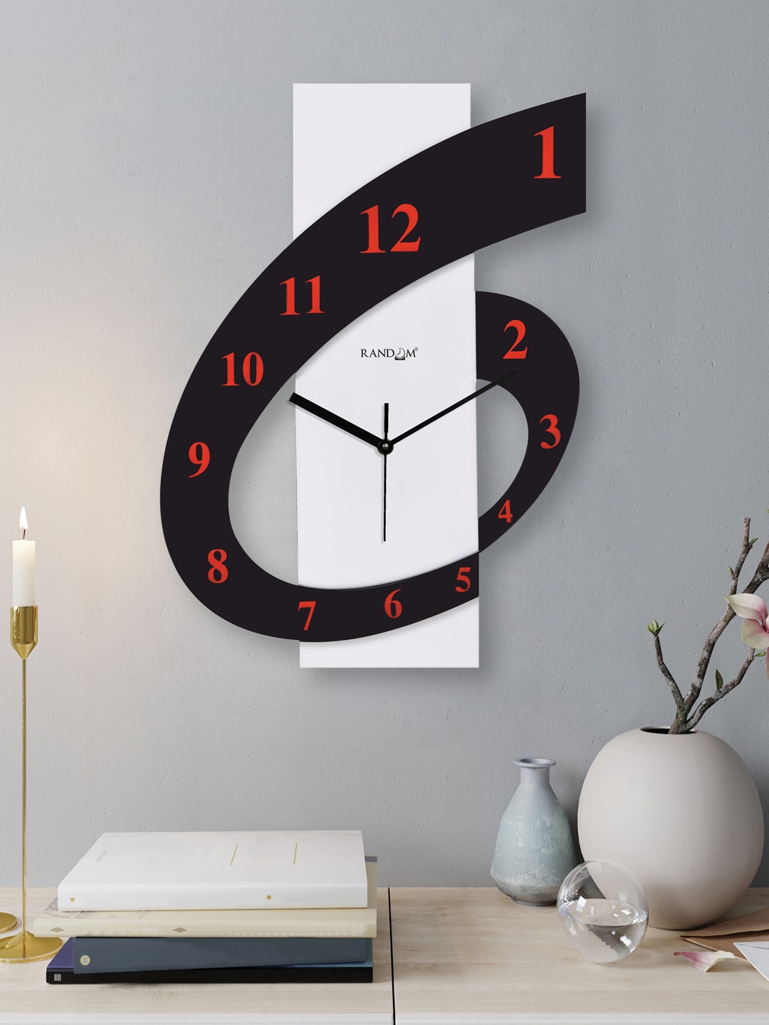 

RANDOM Unisex Black & White Clocks