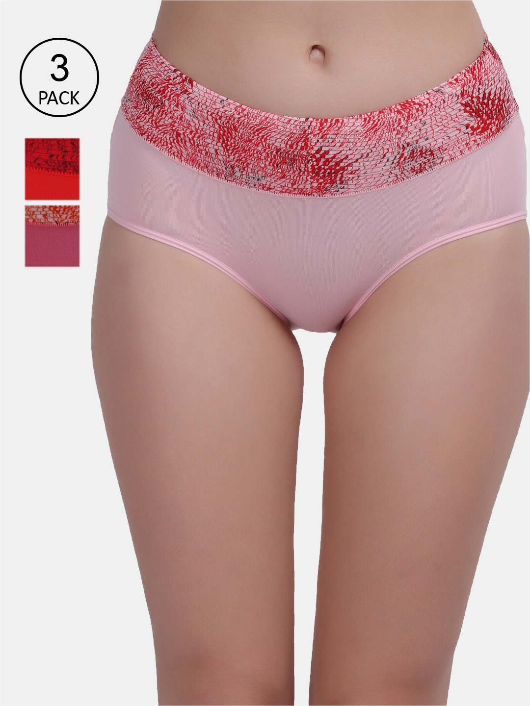 

Amour Secret Women Pack Of 3 Assorted Hipster Briefs, Multi