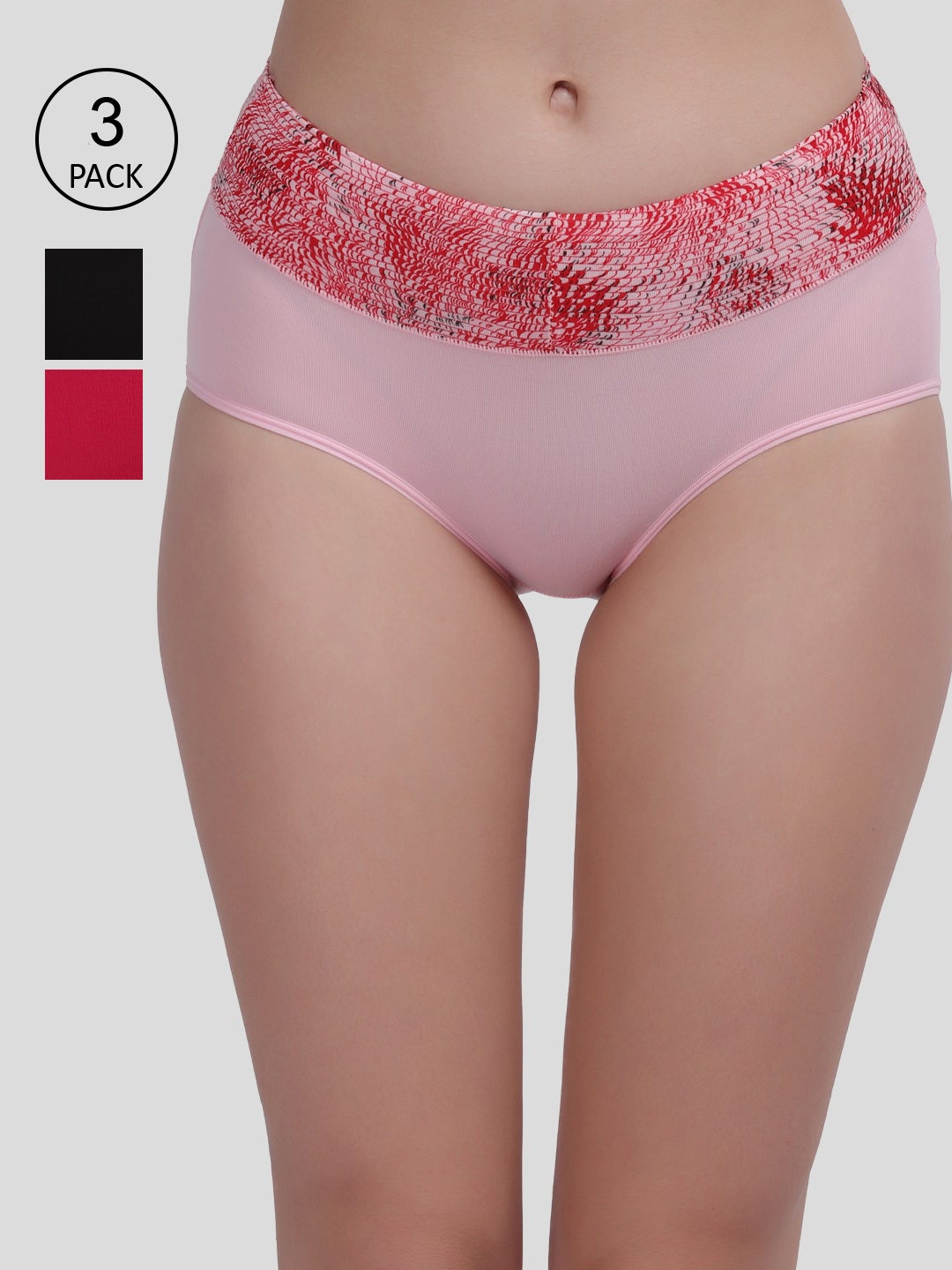 

Amour Secret Women Pack Of 3 Assorted Hipster Briefs