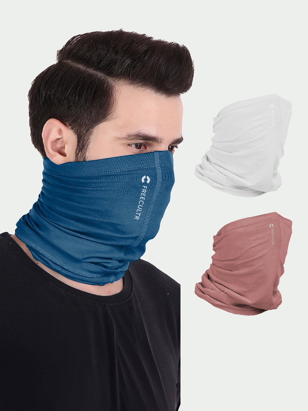 

FREECULTR Unisex Pack of 3 Anti Microbial Bamboo Bandana, Pink