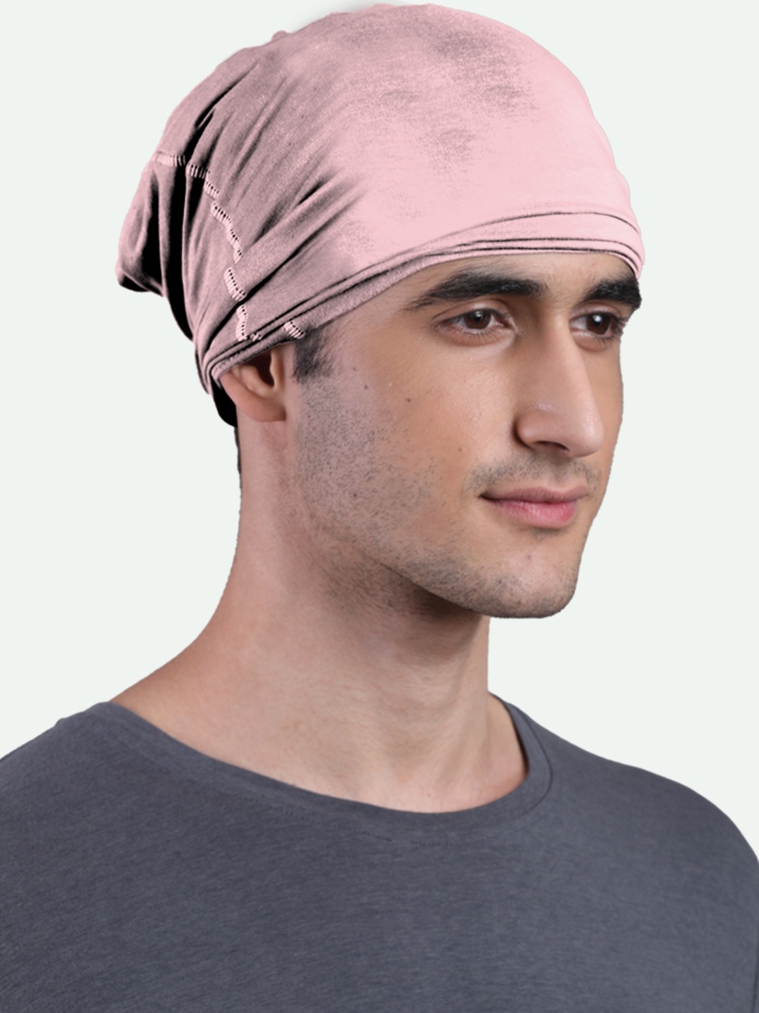 

FREECULTR Unisex Set Of 4 Anti Microbial Multipurpose Bandana Headbands Cloth Face Mask, Peach