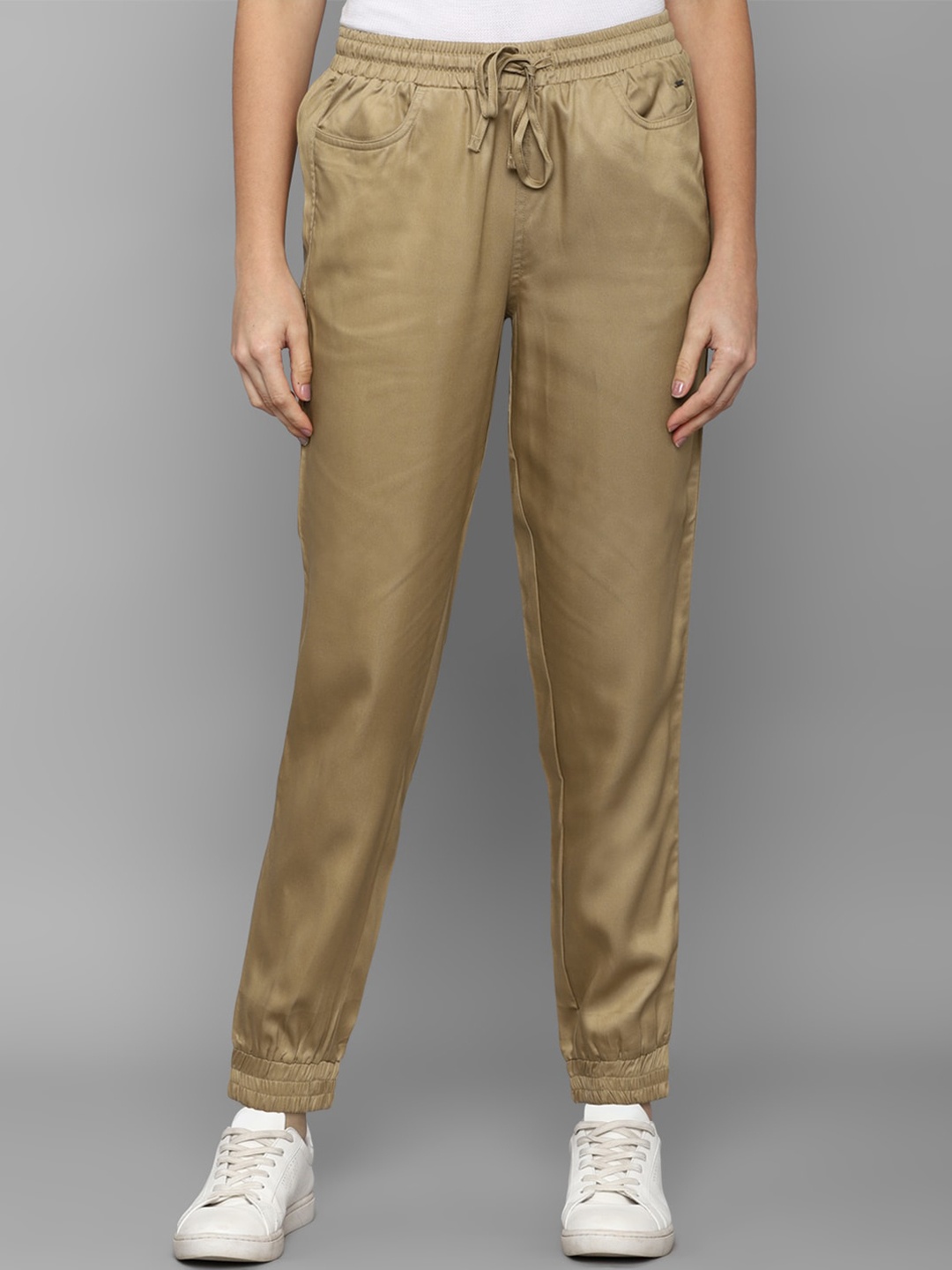 

Allen Solly Women Khaki Solid Joggers