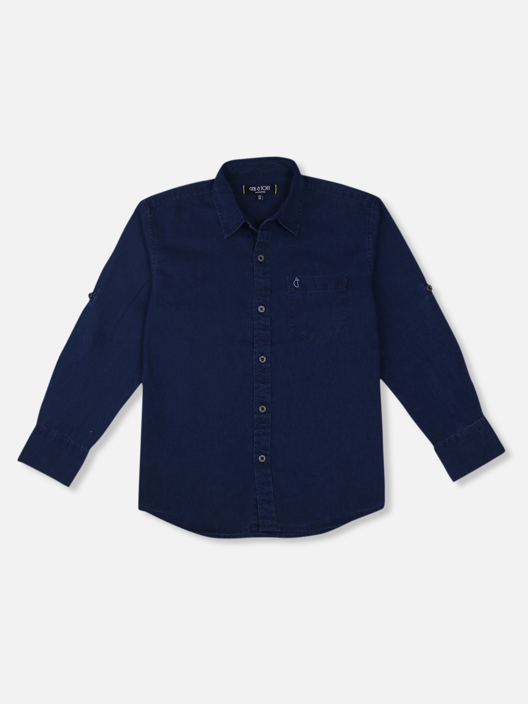 

Gini and Jony Boys Navy Blue Casual Shirt