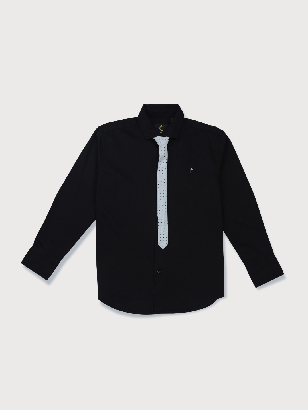 

Gini and Jony Boys Black Casual Shirt