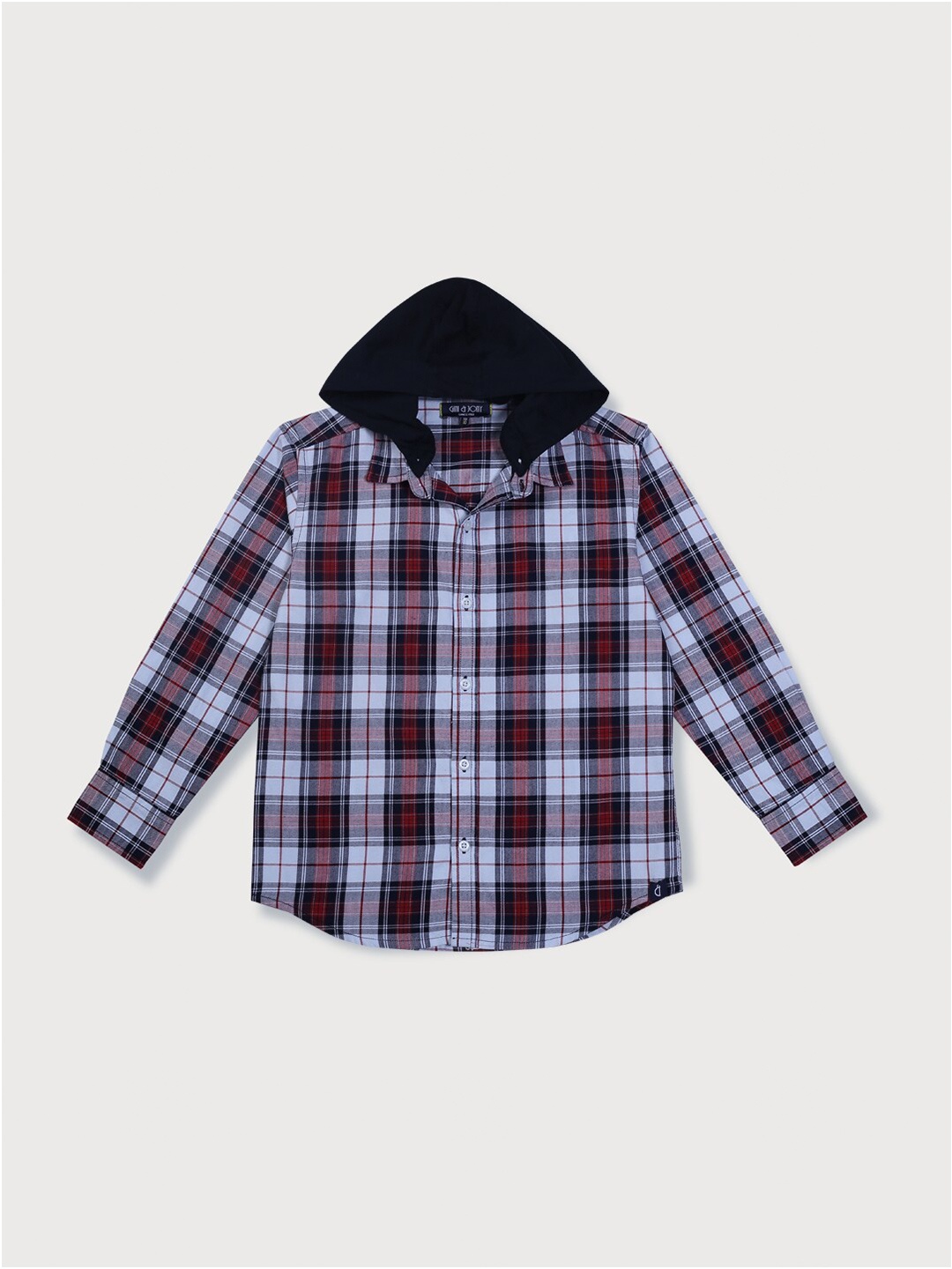 

Gini and Jony Boys Red Tartan Checks Checked Casual Shirt