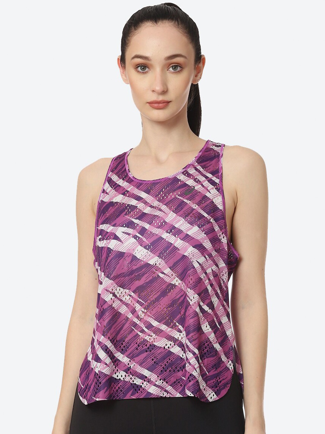 

ASICS M Actibreeze Jacquard SS Off Ventilate Actibreeze Aop Printed T-shirt, Violet