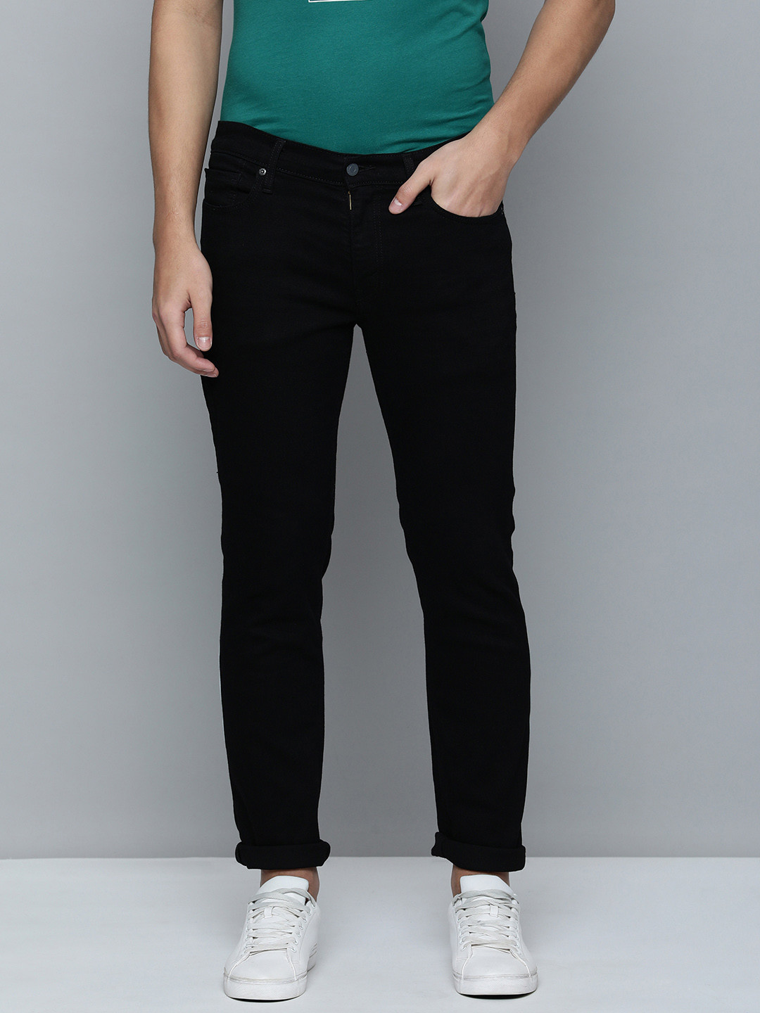 

Levis Men Black 511 Slim Fit Mid Rise Stretchable Jeans