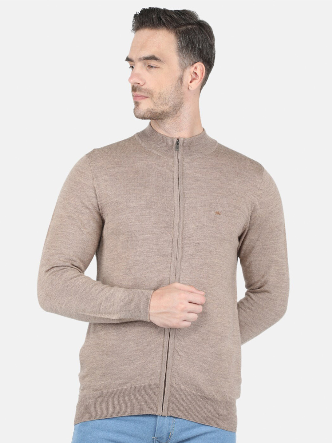 

Monte Carlo Men Beige Solid Wool Sweater