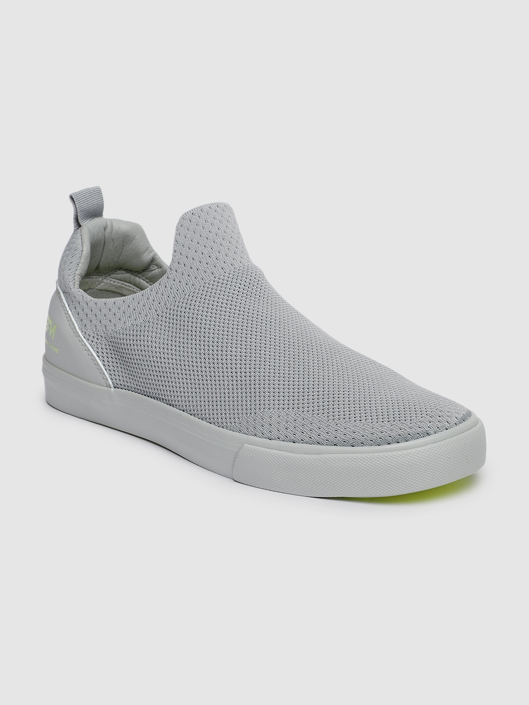 

Flying Machine Men CLAPTONE Textured Slip-On Sneakers, Grey