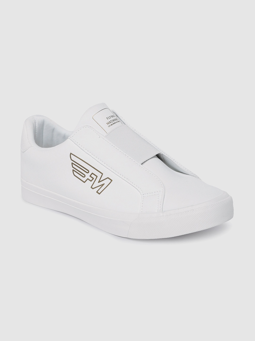

Flying Machine Men Slip-On Sneakers, White