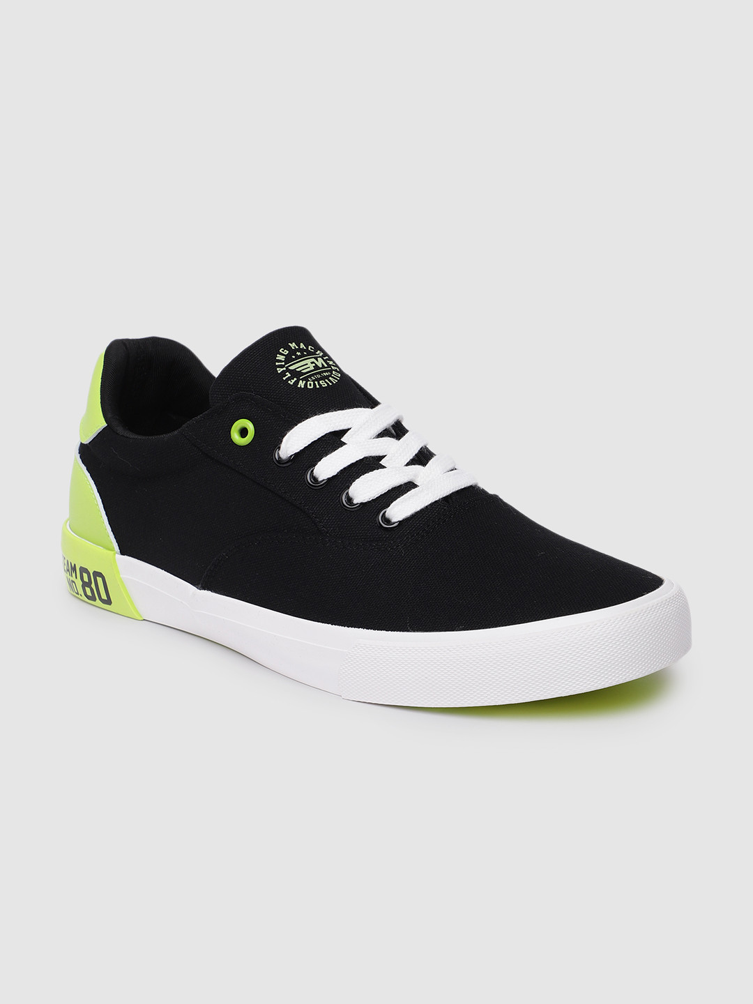 

Flying Machine Men Black ARMIN Sneakers