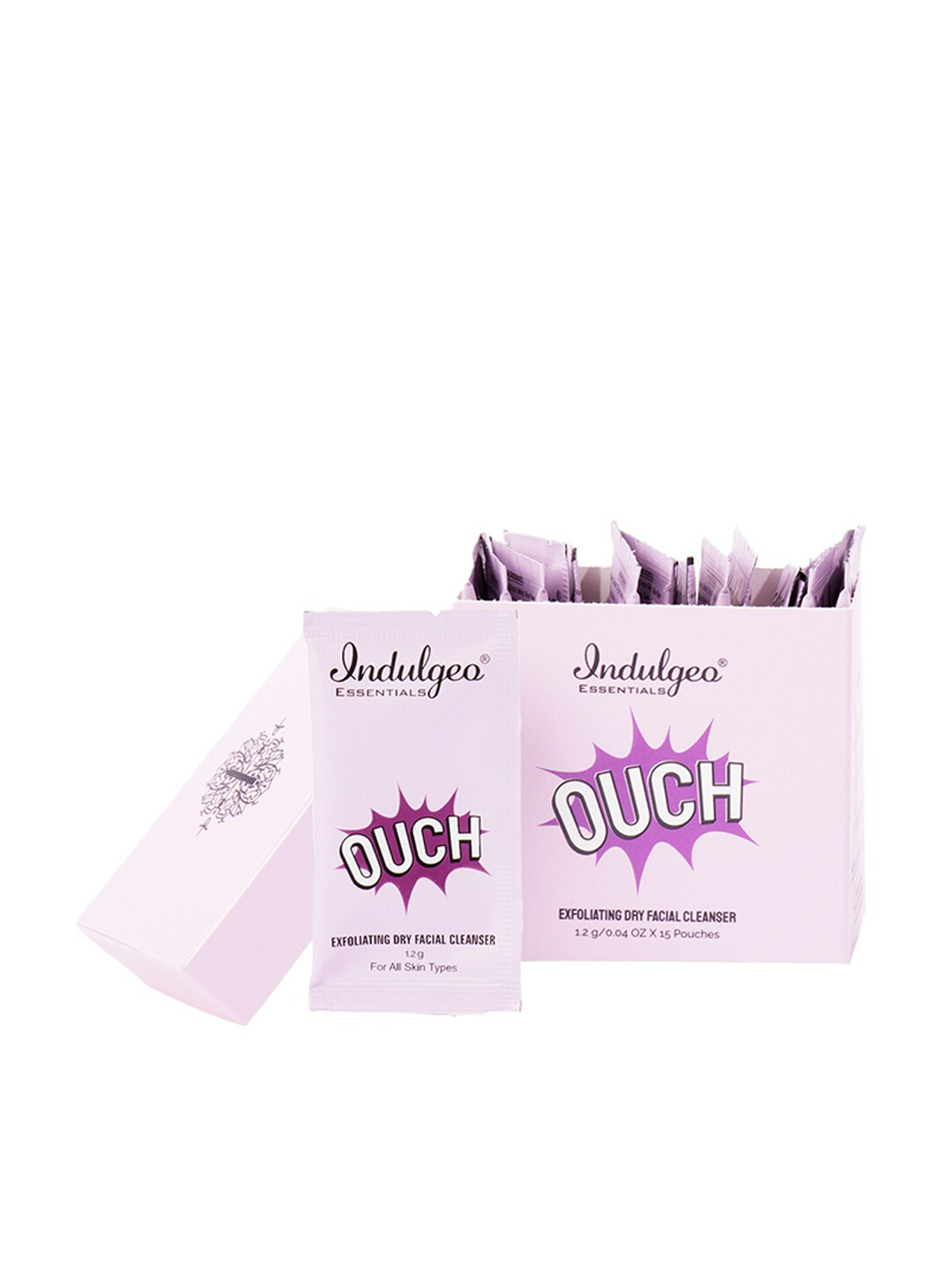 

Indulgeo Essentials OUCH Exfoliating Dry Facial Cleanser 18 g, Purple