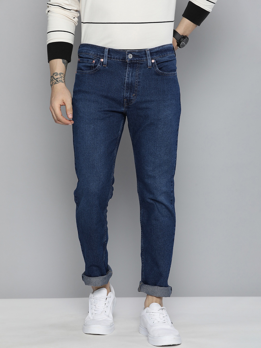 

Levis Men Slim Fit Light Fade Stretchable Jeans, Blue