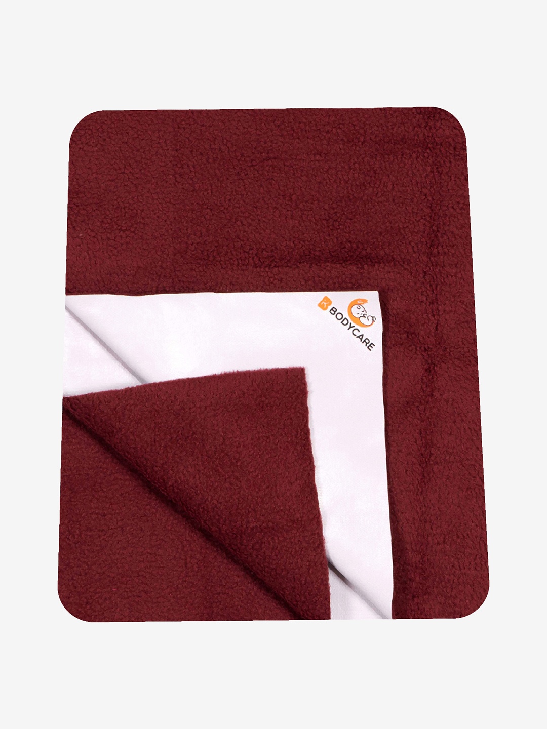 

Bodycare Kids Maroon Solid Cotton Mattress Protector