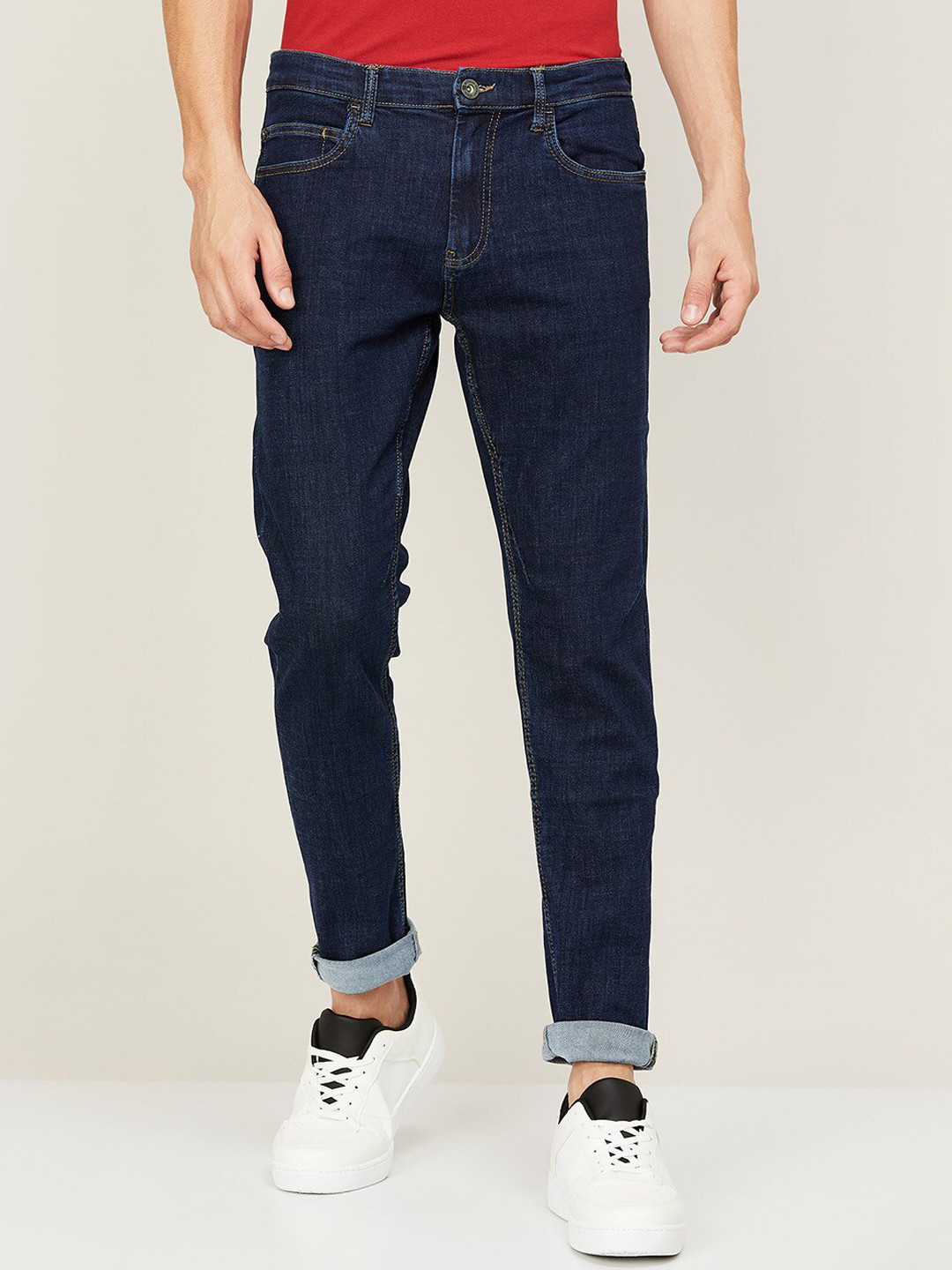 

Bossini Men Blue Tapered Fit Denim Jeans