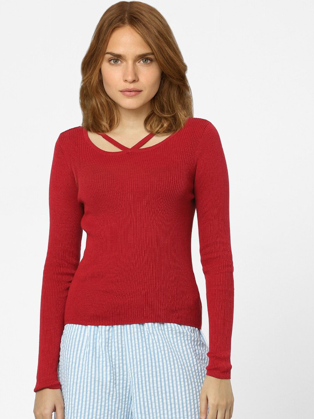 

Vero Moda Women Red Pullover