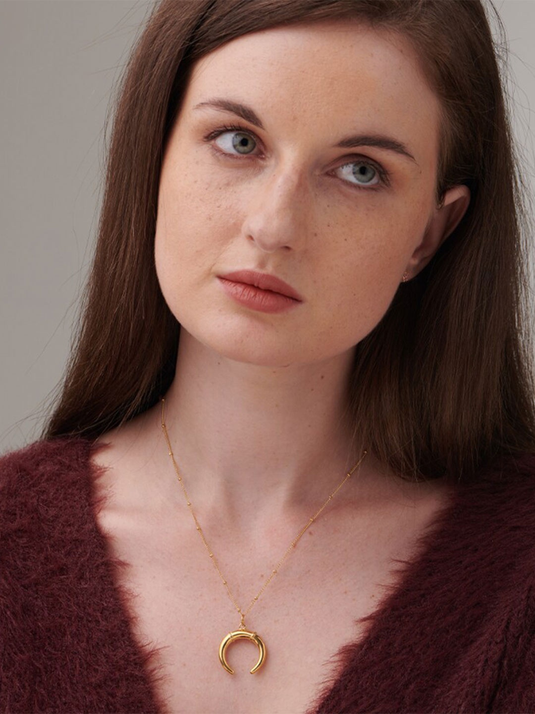 

PALMONAS Gold-Toned Silver Gold-Plated Necklace