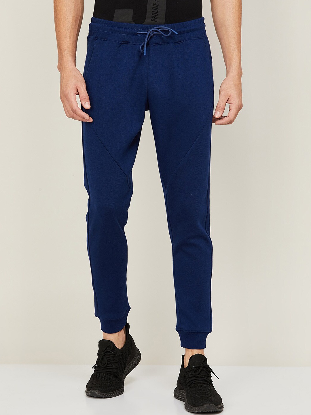 

Fame Forever by Lifestyle Men Navy Blue Solid Slim Fit Cotton Joggers