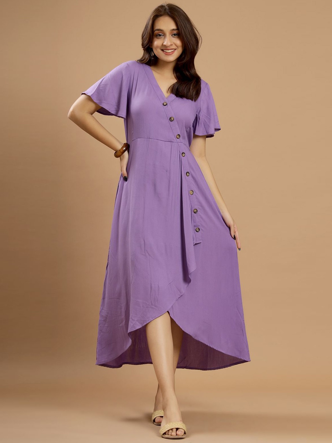 

AUTUMN LANE Womens Purple Maxi Dress