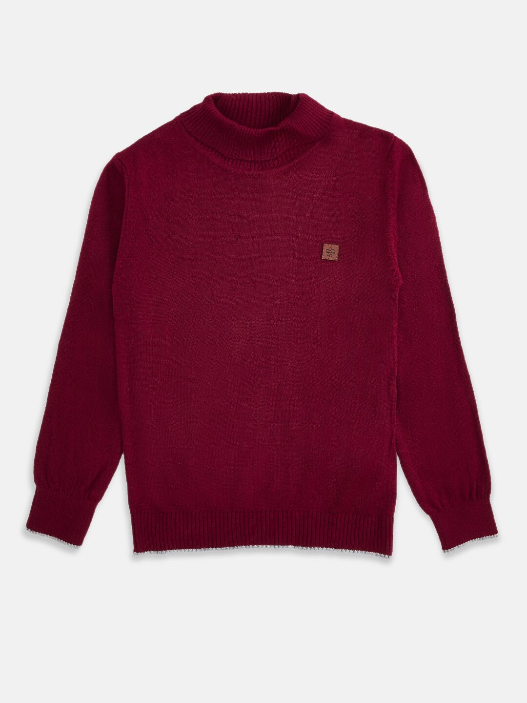 

Pantaloons Junior Boys Maroon Solid Pullover