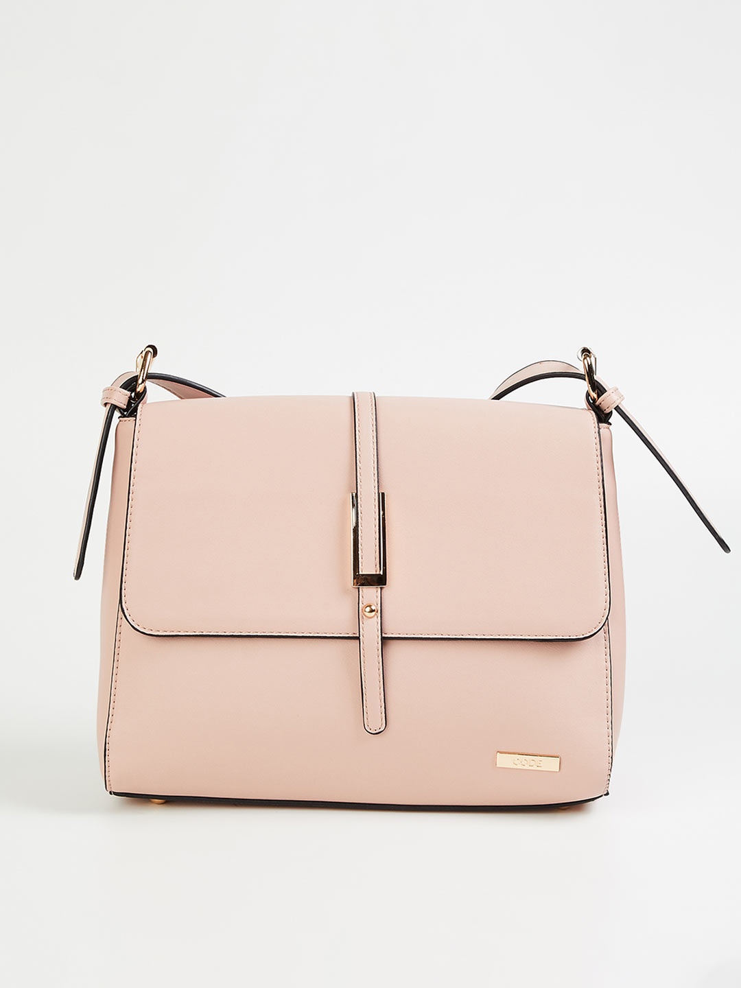 

CODE by Lifestyle Pink Structured Sling Bag