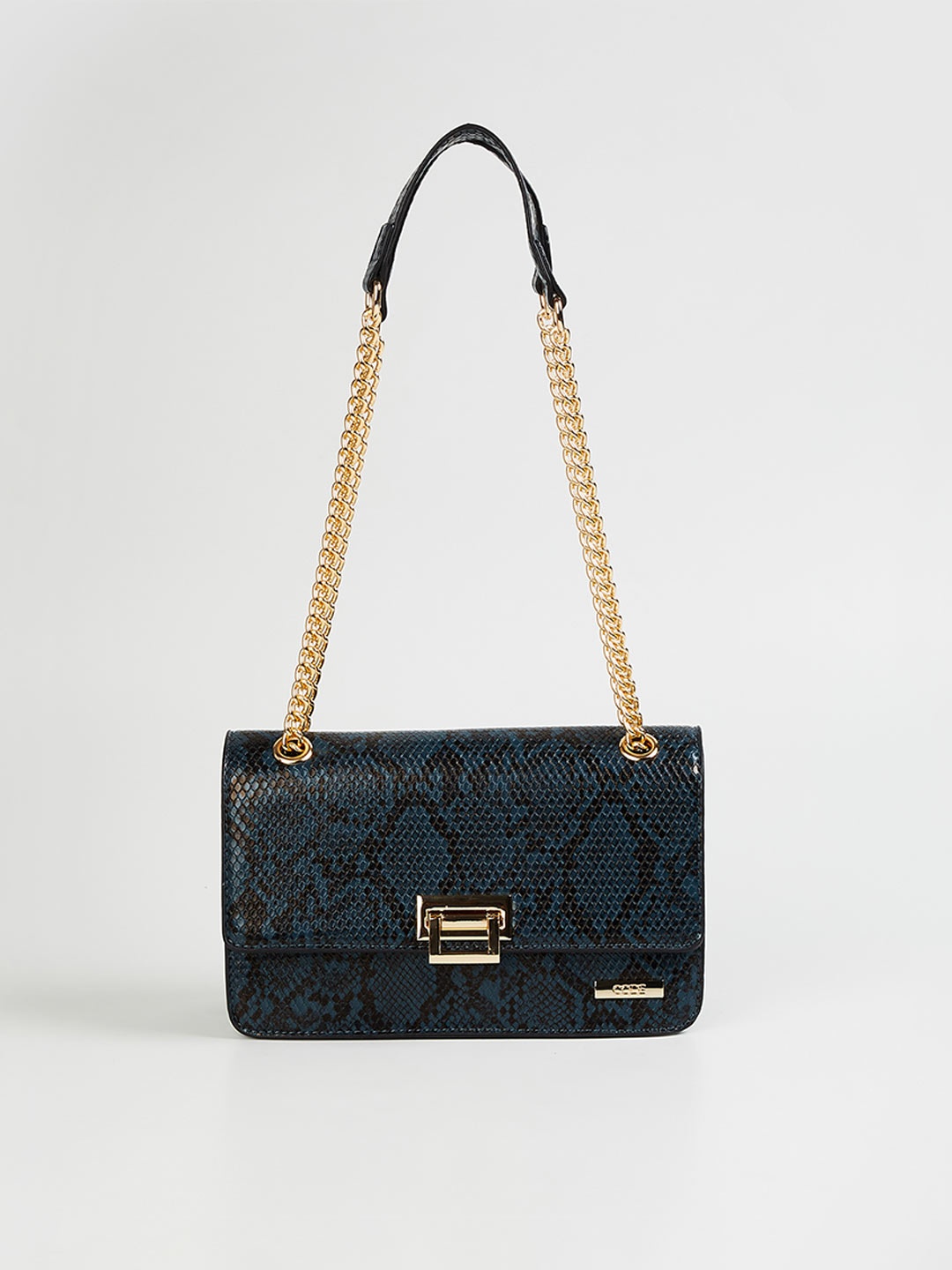 

CODE by Lifestyle Women Navy Blue Textured Structured Shoulder Bag