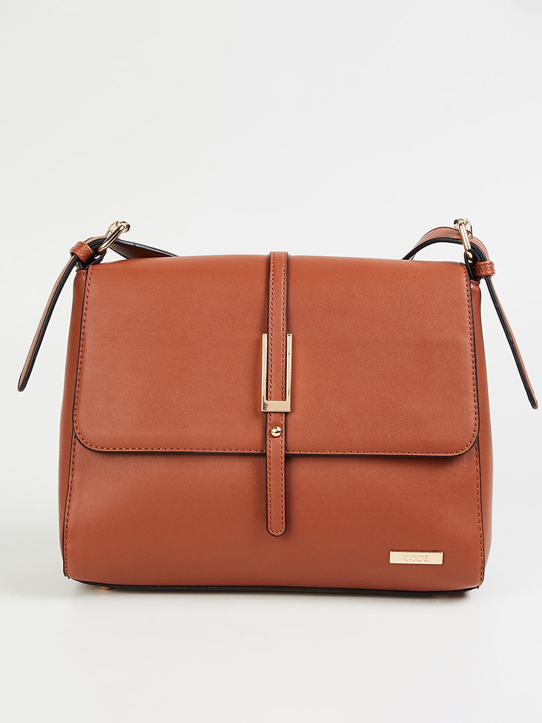 

CODE by Lifestyle Brown Structured Sling Bag
