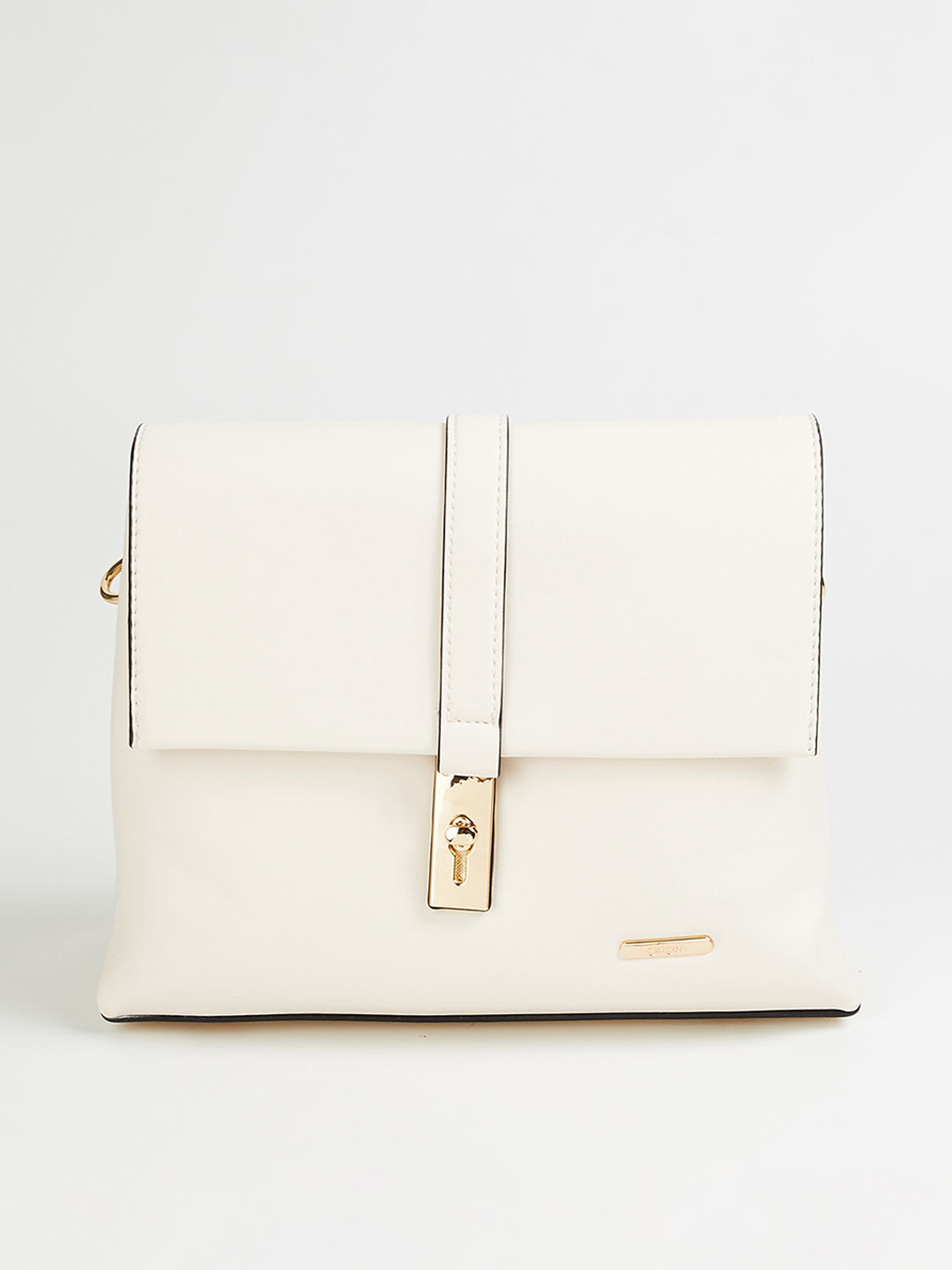 

Ginger by Lifestyle White Structured Sling Bag