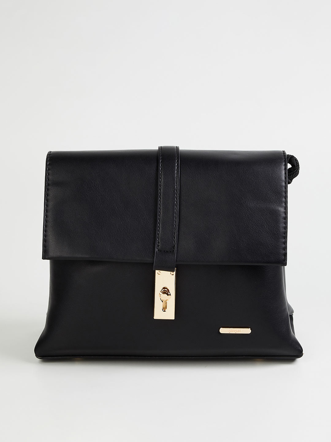 

Ginger by Lifestyle Black Structured Sling Bag