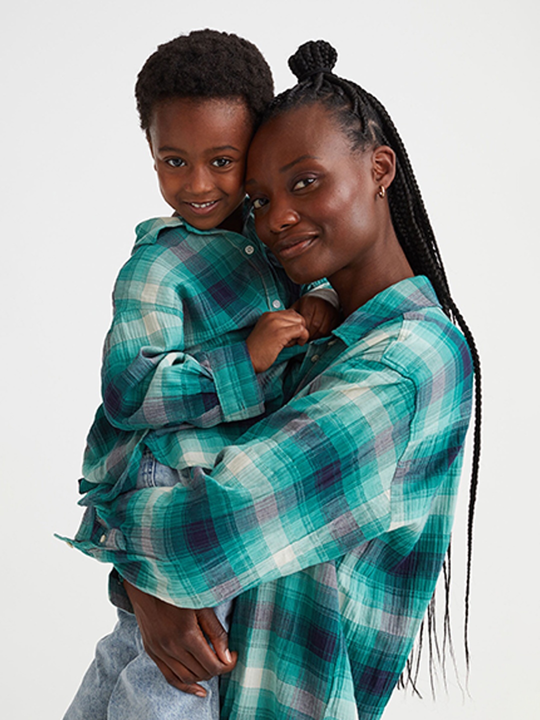 

H&M Girls Green Cotton Twill Overshirt