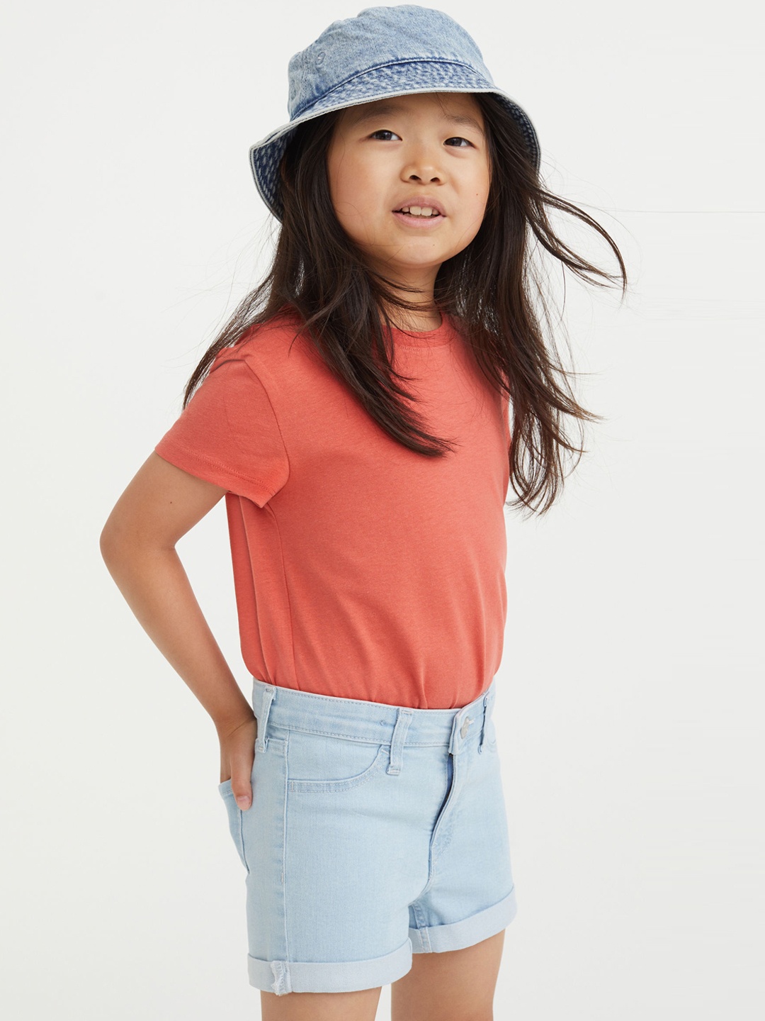 

H&M Blue Superstretch Skinny Fit Denim Shorts