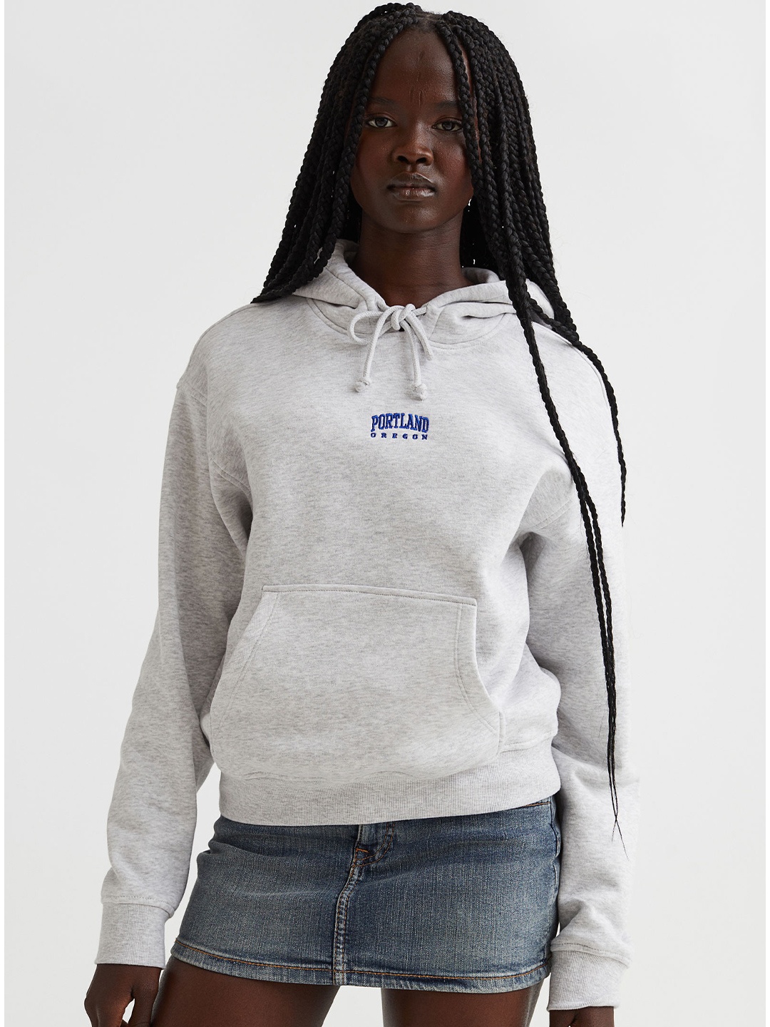 

H&M Women Grey Hoodie