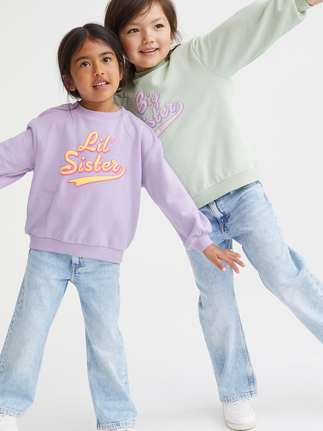 

H&M Girls Purple Printed Sibling Sweatshirt