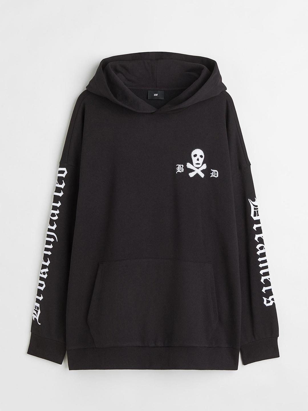 

H&M Men Black Oversized Fit Hoodie