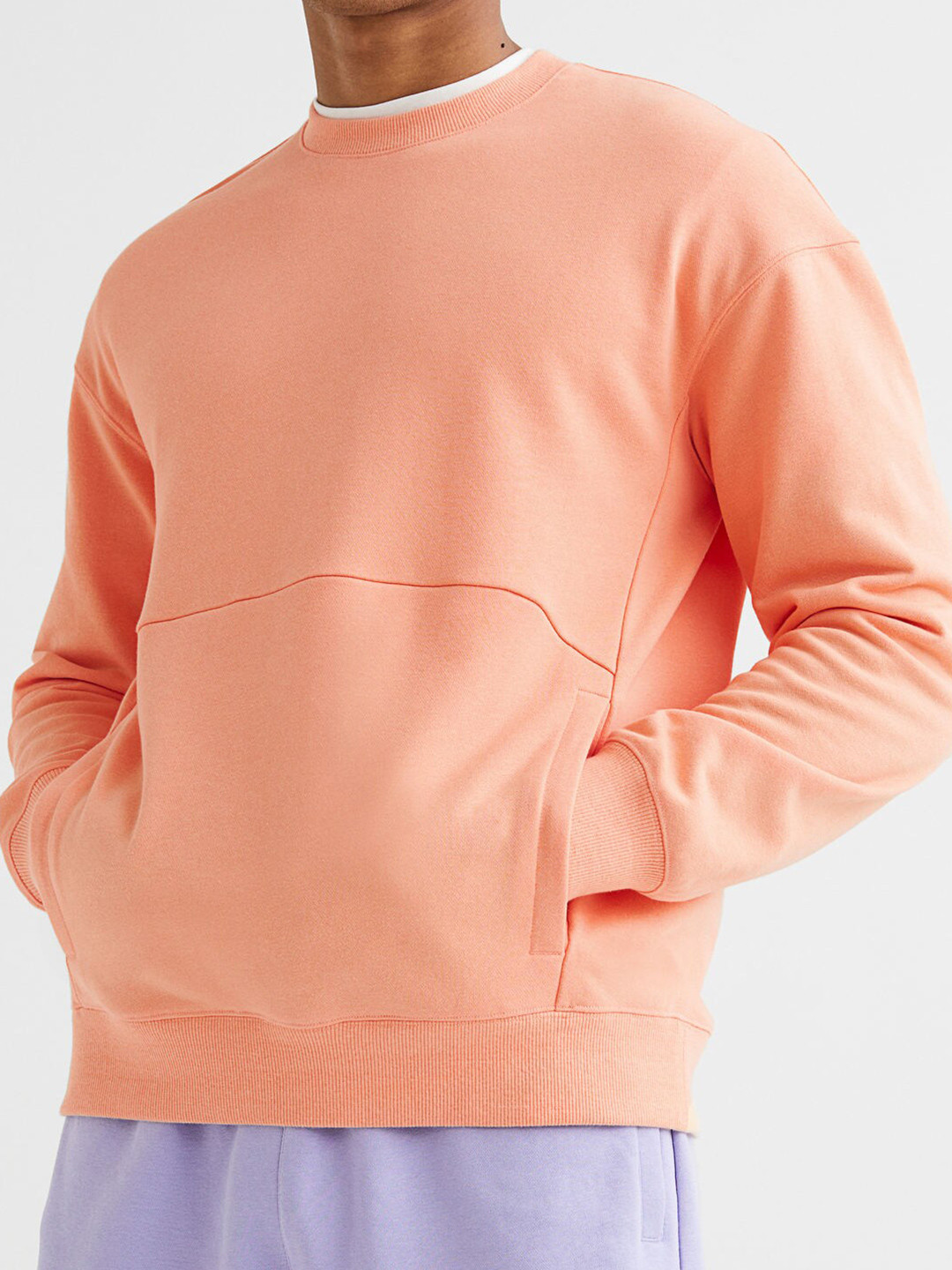 

H&M Men Orange Relaxed Fit Sports Top
