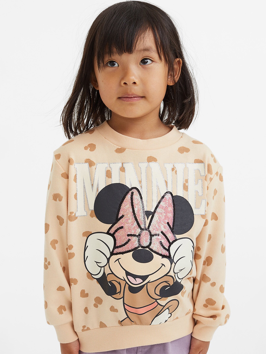 

H&M Beige Printed Sweatshirt