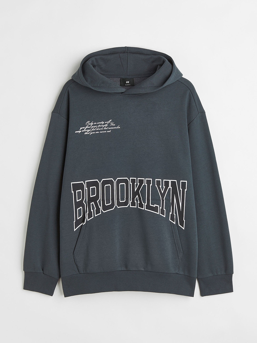 

H&M Men Grey Relaxed Fit Hoodie