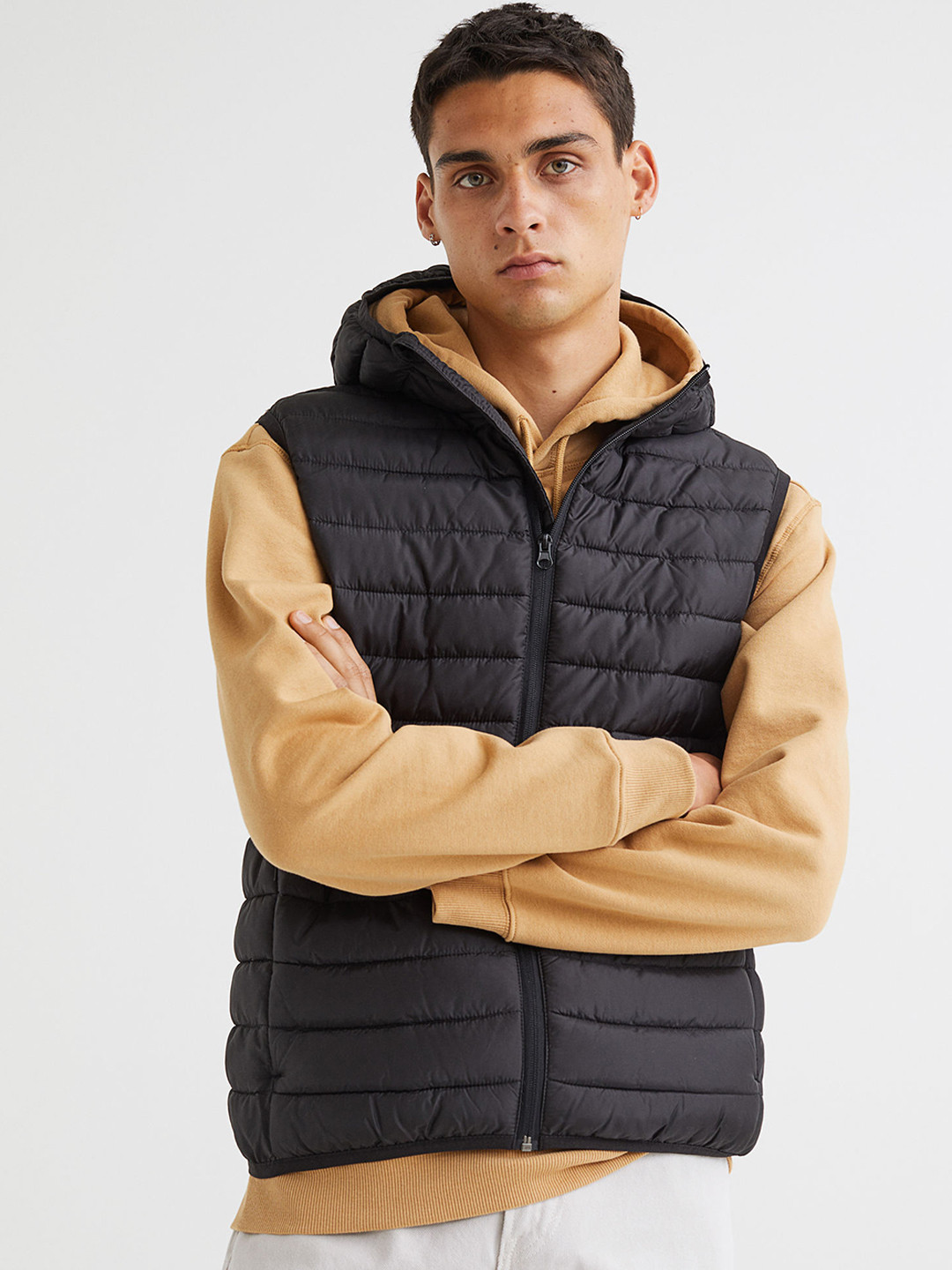 

H&M Men Black Padded Jacket
