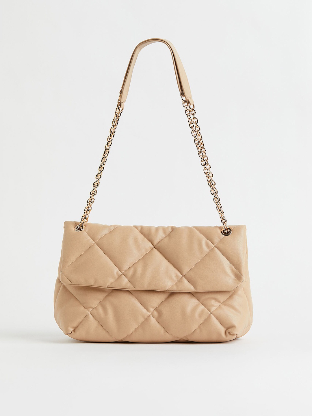 

H&M Women Beige Quilted Shoulder Bag