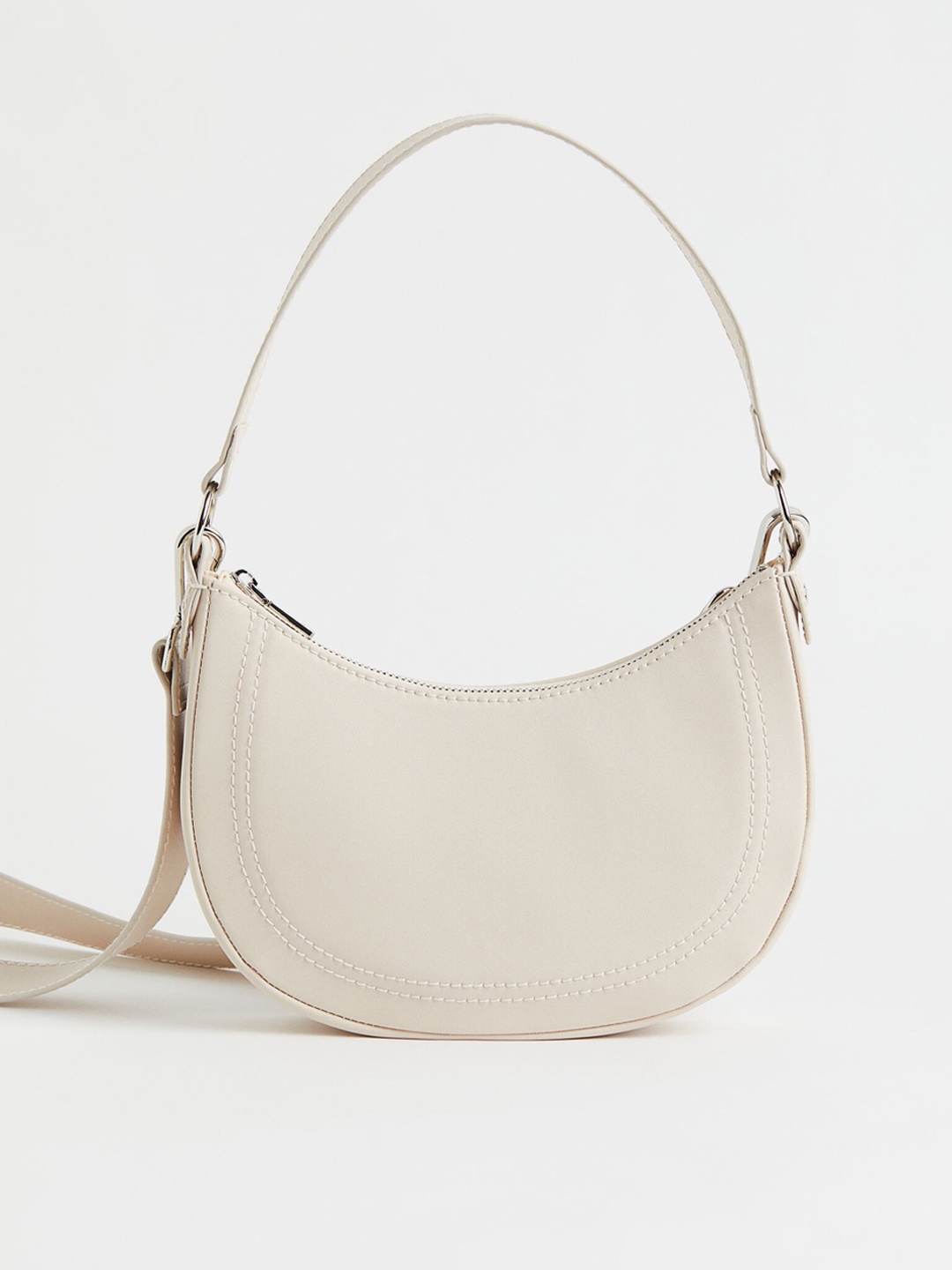 

H&M Beige Solid Small Shoulder Bag