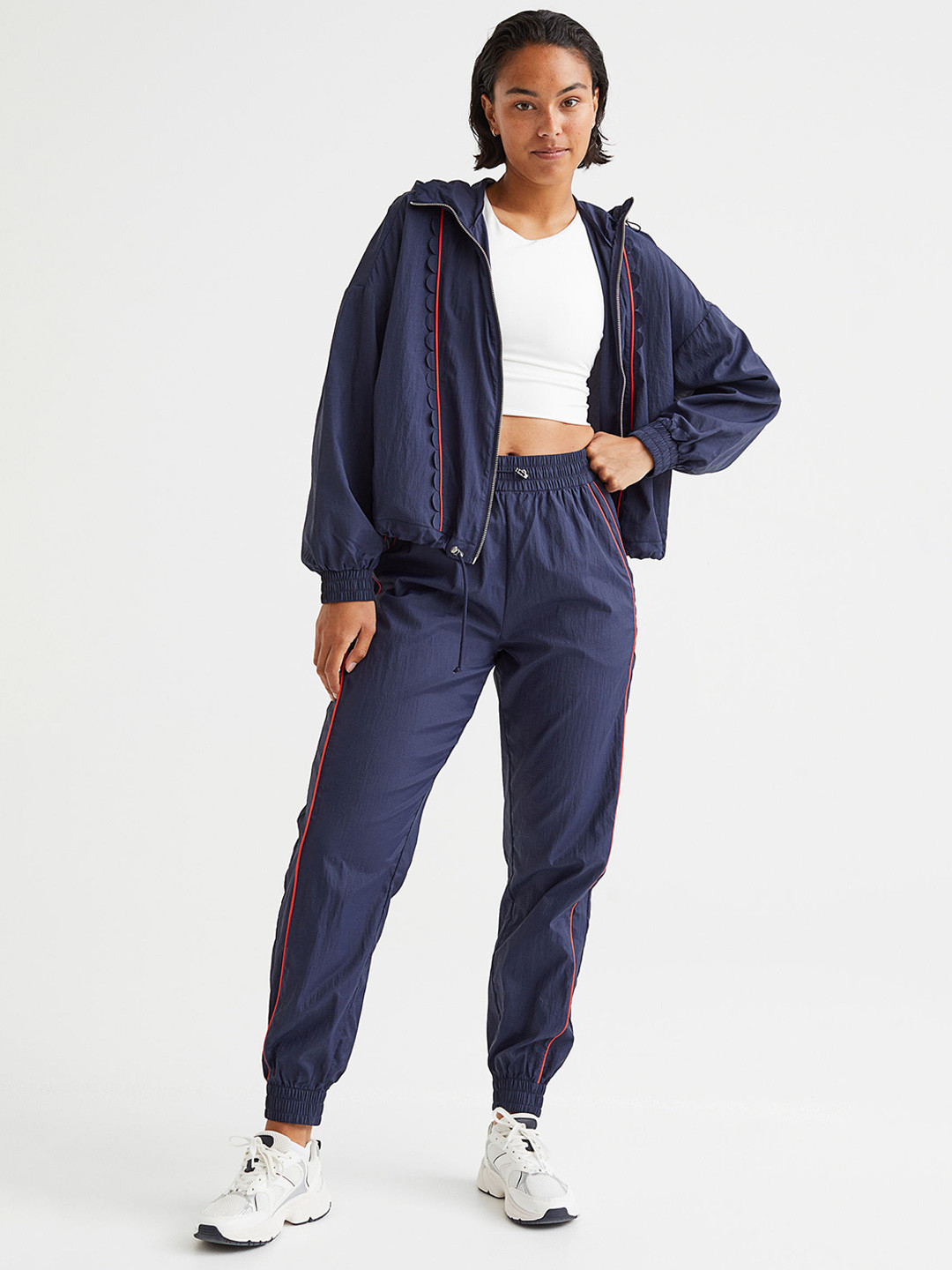 

H&M Women Blue Track Jacket
