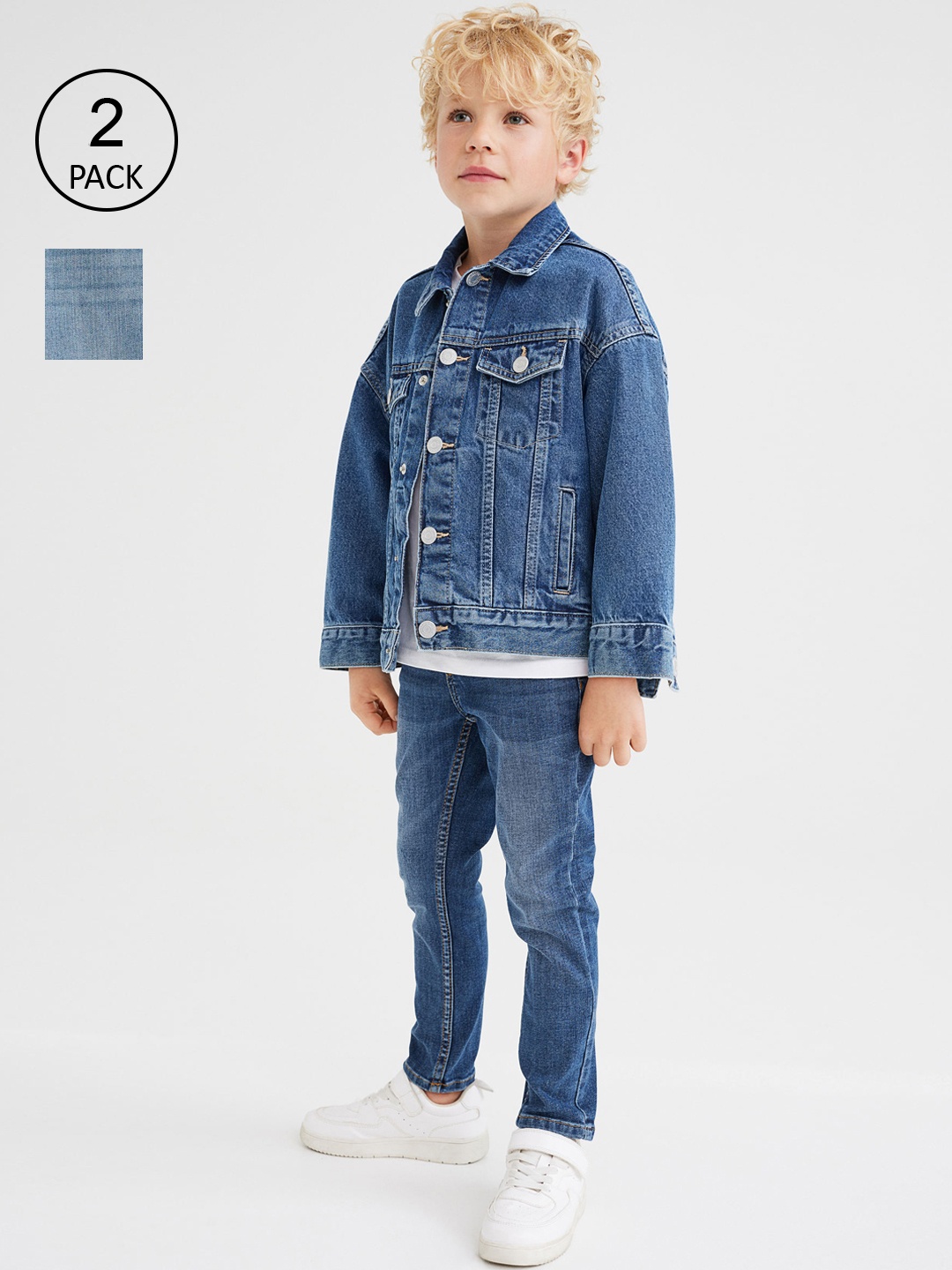 

H&M Boys Blue 2-Pack Superstretch Slim Fit Jeans