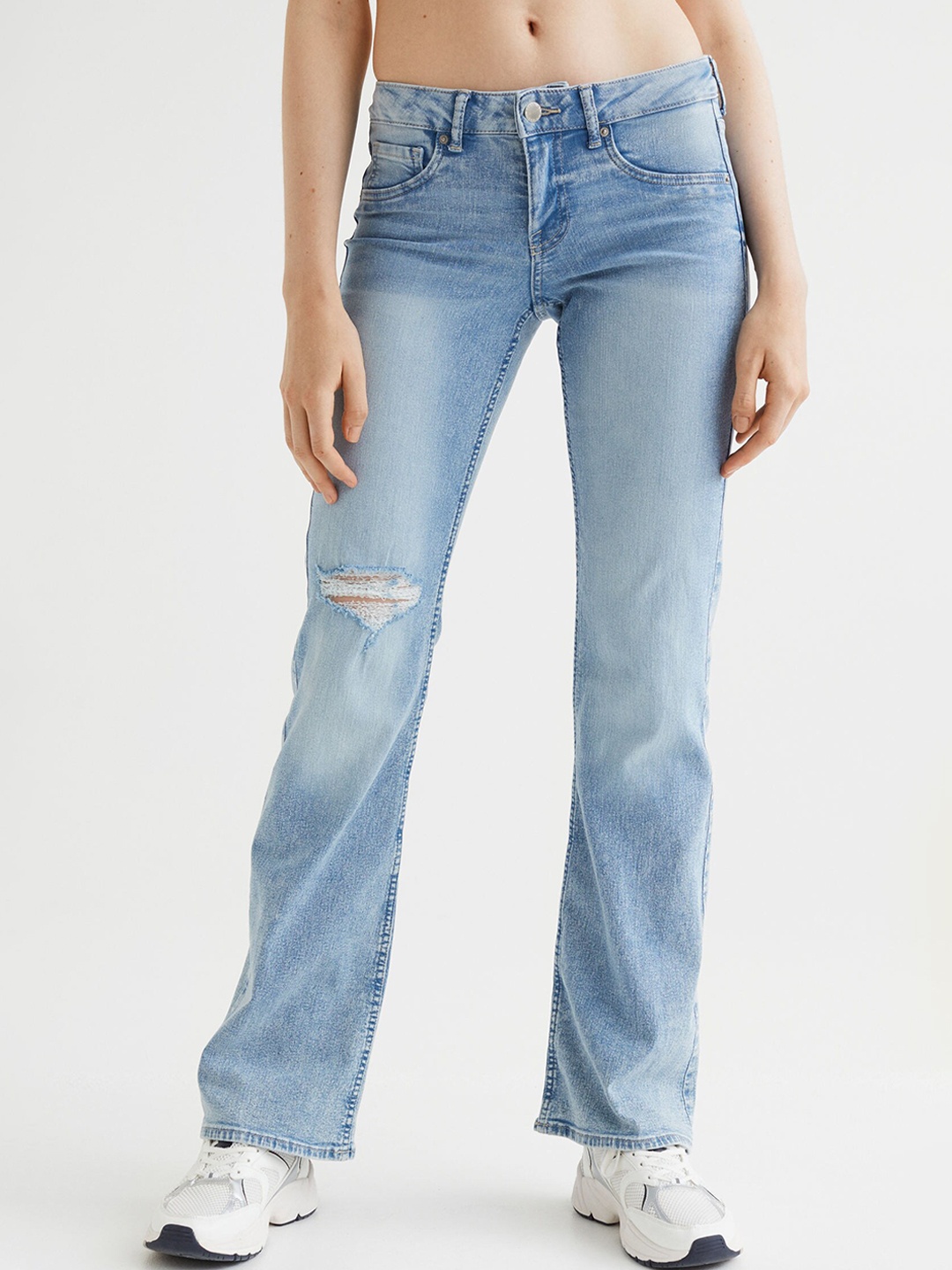 

H&M Women Blue Flare Low Jeans