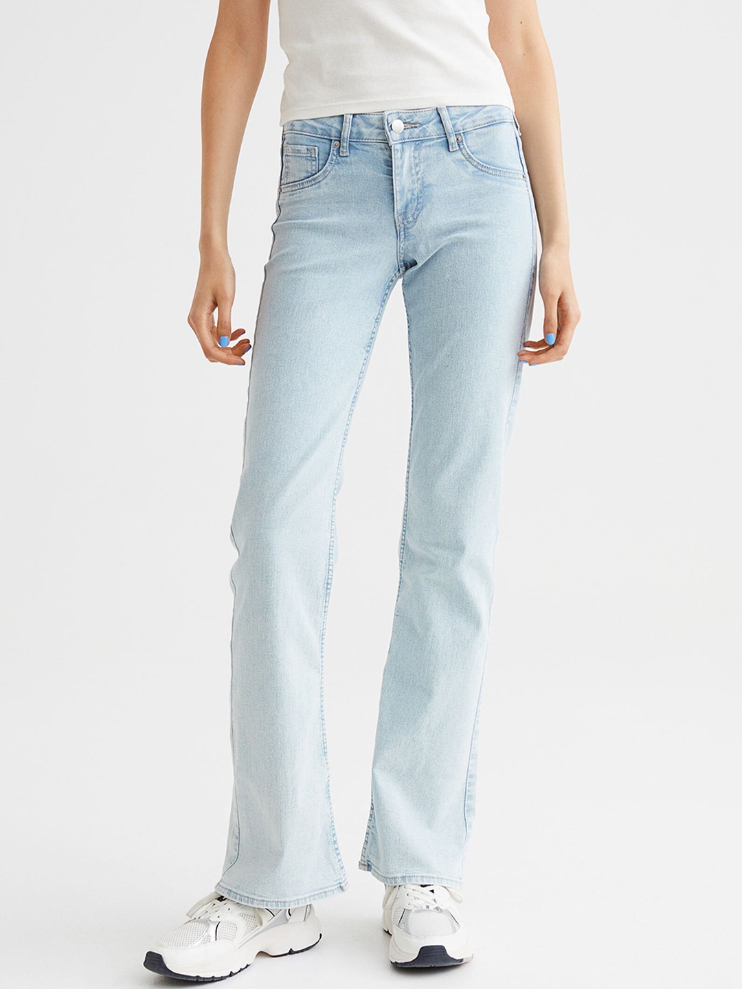 

H&M Women Blue Flare Low Jeans