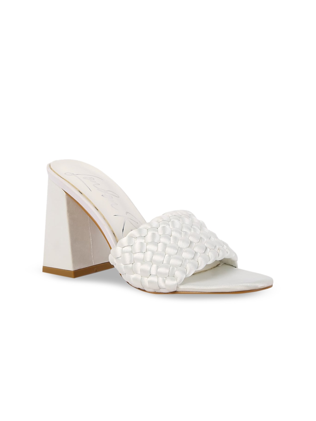 

London Rag Off White Party Block Sandals