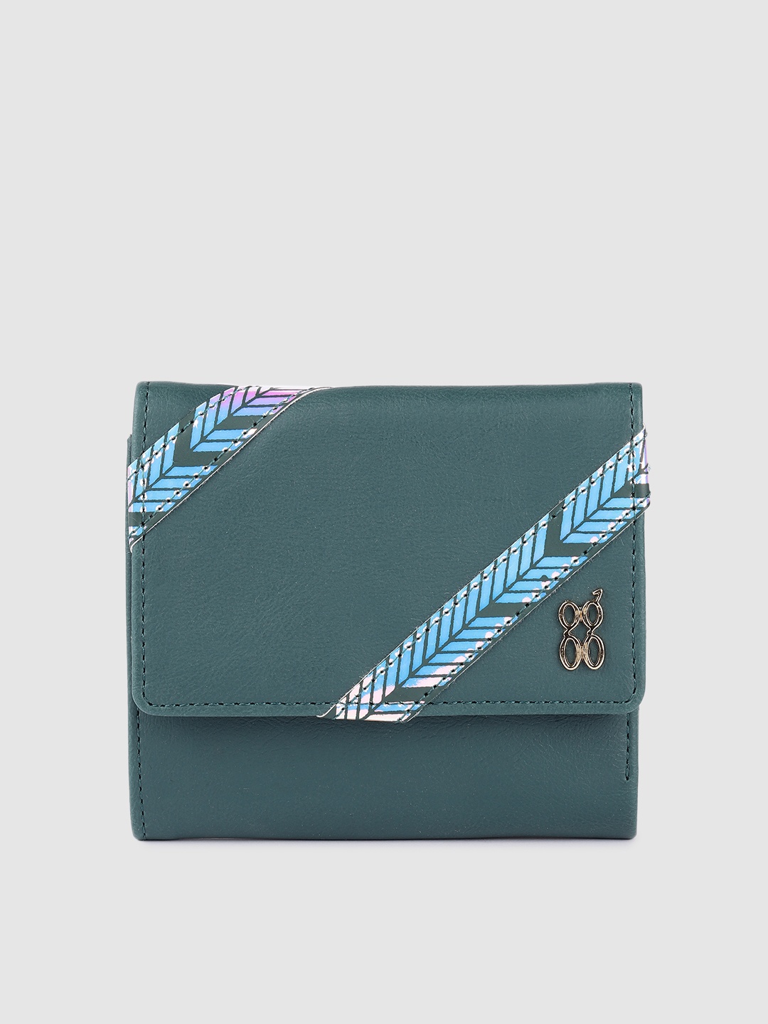 

Baggit Women Teal Green Three Fold Wallet